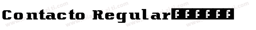 Contacto Regular字体转换